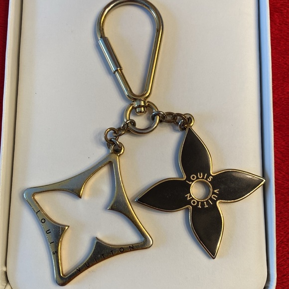 Authentic Louis Vuitton bag charm Porte Cles puzzle key chain Black Gold - Picture 7 of 10